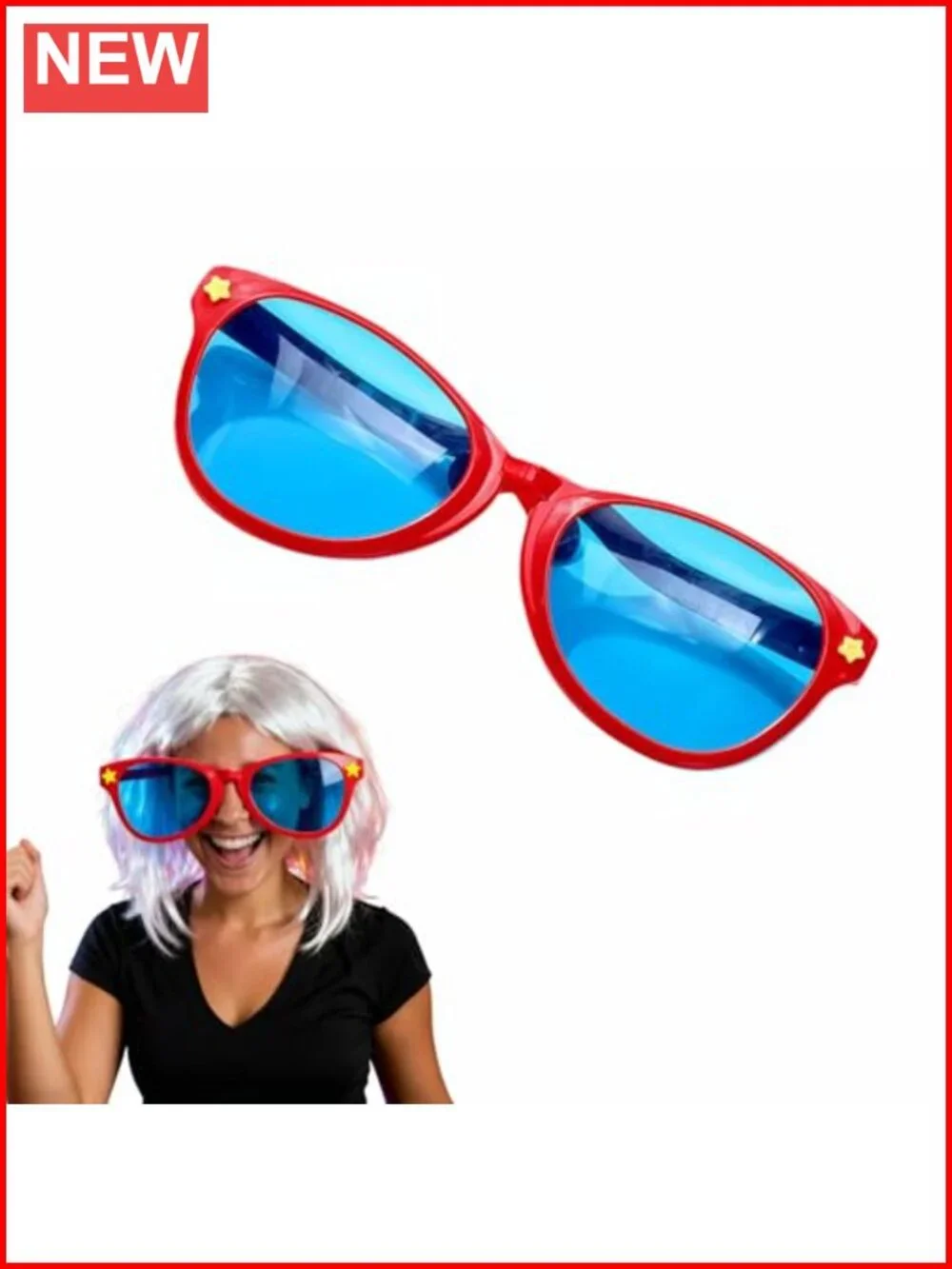 Oversized Novelty Sunglasses for Parties, Cosplay, Halloween Costume Accessory